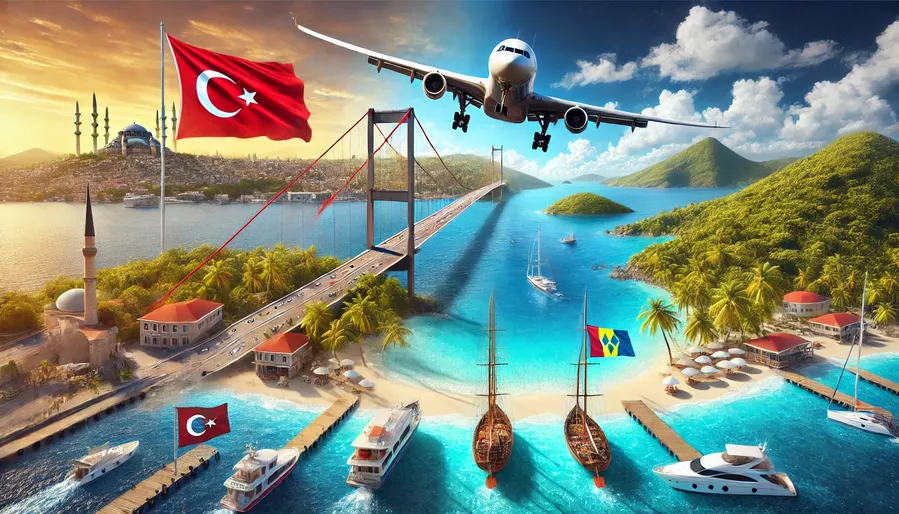 Türkiye'den Saint Vincent ve Grenadinler'e Vizesiz Seyahat: Karayipler'in Cennet Adaları Vizesiz Rehberi