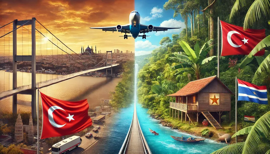 Türkiye'den Surinam'a Vizesiz Seyahat: Güney Amerika'nın Gizli Cenneti Vizesiz Rehberi